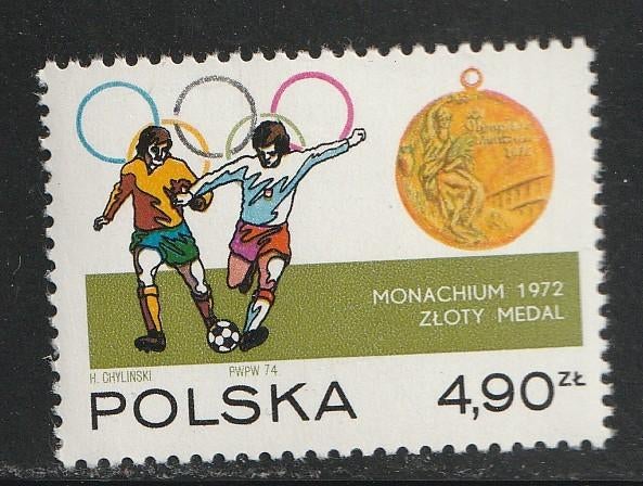 Polen 1974 - W.K Voetbal, Ophalen of Verzenden, Polen, Postfris