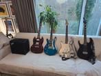 Linkshandige Gitaar Collectie + Fender Versterker, Muziek en Instrumenten, Snaarinstrumenten | Gitaren | Elektrisch, Ophalen, Solid body