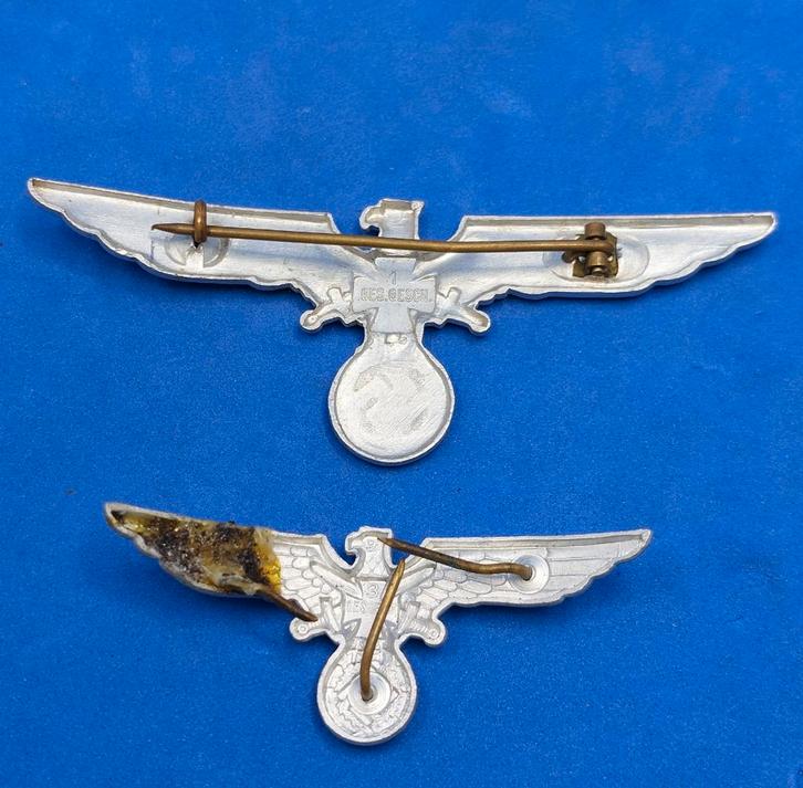 Duitse WO2 Kyffhauserbund  Borst en Schirmmütze insignes, Verzamelen, Militaria | Tweede Wereldoorlog, Embleem of Badge, Duitsland