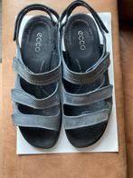 Comfortabele suède/lederen sandalen grijs maat 40 Ecco, Ecco, Verzenden, Sandalen of Muiltjes, Grijs