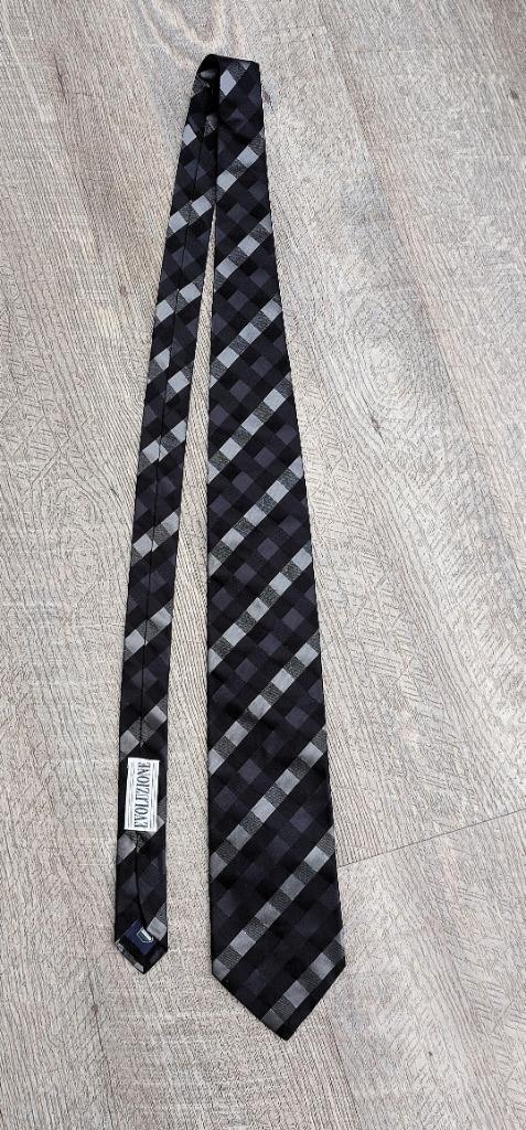 Stropdas van Profuomo (240910), Kleding | Heren, Stropdassen, Zo goed als nieuw, Met patroon, Grijs, Ophalen of Verzenden