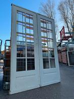 Set schuif / en-suite deuren met glas in lood 211x145cm., Antiek en Kunst, Curiosa en Brocante, Ophalen