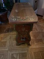 Hindeloopen tafeltje 75x32 cm, Gebruikt, 50 tot 100 cm, Ophalen of Verzenden, Overige houtsoorten