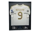 Karim Benzema Real Madrid 12/13 gesigneerd ingelijst shirt, Buitenlandse clubs, Soccersignings.nl, Shirt, Nieuw