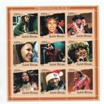 Beroemdheden o.a. B. Marley  - Guine Bissau 2001 - Postfris, Postzegels en Munten, Postzegels | Thematische zegels, Overige thema's