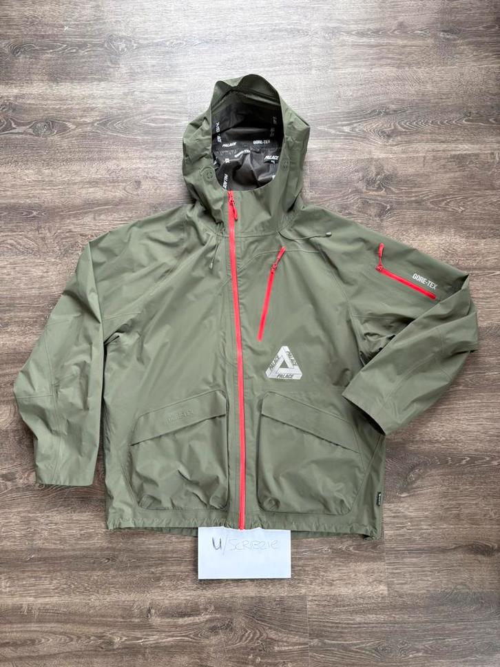 Palace GORE-TEX Shell jas XL, Kleding | Heren, Jassen | Winter, Zo goed als nieuw, Maat 56/58 (XL), Groen, Ophalen of Verzenden