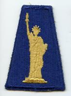 WO2 US 77th Infantry Division patch, Ophalen of Verzenden, Landmacht, Amerika, Embleem of Badge