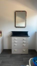 Ladekastje kaptafel met marmer blad, Ophalen, Gebruikt, 50 tot 100 cm, Minder dan 100 cm