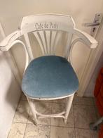 Vintage Cafe de Paris Stoel, Gebruikt, Blauw, Ophalen of Verzenden, Eén