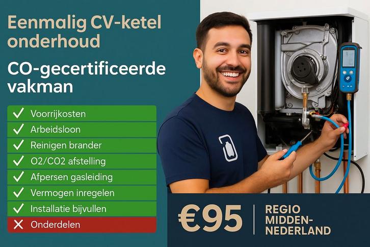 CV-monteur – Onderhoud, Storingen & INSTALLATIE, Diensten en Vakmensen, Loodgieters en Installateurs, Installatie, Onderhoud, Reparatie