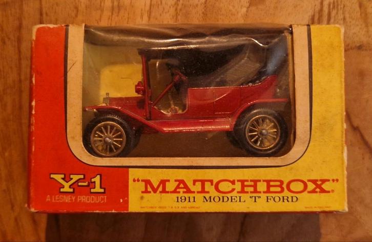 Matchbox Models of Yesteryear Y-1 1911 Model T Ford, Hobby en Vrije tijd, Modelauto's | 1:43, Zo goed als nieuw, Auto, Matchbox