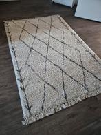 Leuk Boho vloerkleed creme met donkergrijs 160x230, Ophalen, Crème, 150 tot 200 cm, 200 cm of meer