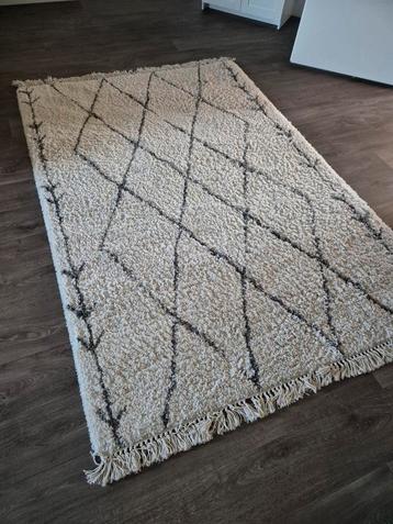 Leuk Boho vloerkleed creme met donkergrijs 160x230 beschikbaar voor biedingen