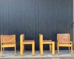 Ibisco stoelen / italiaans design / seventies /, Ophalen of Verzenden, Zo goed als nieuw, Leer
