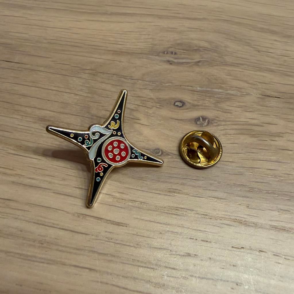 Efteling Pin 70 jaar jubileum, Ophalen of Verzenden, Zo goed als nieuw, Button of Speldje