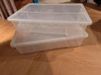 Kunstof opbergbakken Ikea - 2 stuks, Doe-het-zelf en Verbouw, Kratten en Dozen, Ophalen, Zo goed als nieuw, Minder dan 40 cm, Minder dan 35 cm