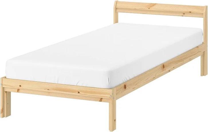 IKEA NEIDEN Bedframe 90x200 - Eenvoudig en Stevig!, Huis en Inrichting, Slaapkamer | Bedden, Zo goed als nieuw, Eenpersoons, 90 cm