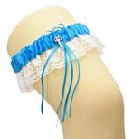 Prachtige Turquoise kleur met witte kant kousenband., Ophalen of Verzenden, Nieuw