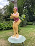 Duikende dame jacuzzi tuin, zwembad, vijver 115cm, Tuin en Terras, Tuinbeelden, Ophalen, Nieuw, Kunststof, Mensenbeeld