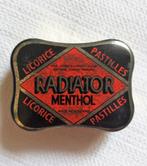 radiator menthol pastilles mini blikje jaren 20/30, Verzamelen, Blikken, Ophalen of Verzenden, Gebruikt, Overige, Overige merken