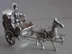 Miniatuur zilver EP44 koets + paard zilveren miniaturen, Antiek en Kunst, Verzenden, Zilver