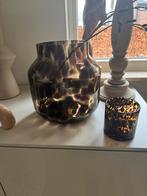 MICA  VAAS met passende WAXINELICHTHOUDER, Overige kleuren, Ophalen of Verzenden, Minder dan 50 cm, Glas