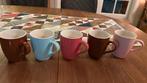 5 gekleurde mokken - nieuw, Huis en Inrichting, Ophalen of Verzenden, Zo goed als nieuw, Overige stijlen, Kop(pen) en/of Schotel(s)