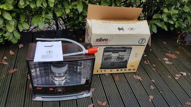 Super krachtige Zibro Kamin R111C petroleumkachel - 3,55Kw, Huis en Inrichting, Kachels, Zo goed als nieuw, Vrijstaand, Petroleumkachel