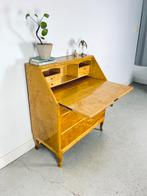 Vintage wandkast secretaire hout zweden jaren 50/60/70, 25 tot 50 cm, Minder dan 150 cm, 100 tot 150 cm, Gebruikt