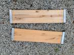 2 houten Ikea Statlig wandplanken / muurplanken, Ophalen, Zo goed als nieuw