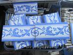 25 stuks Antieke siertegels 7,6x15,2cm jugendstil blauw, Antiek en Kunst, Antiek | Wandborden en Tegels, Ophalen