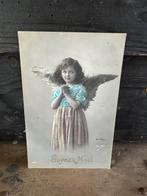 Oude kaart, kerst kindjes engeltjes, 1912, Ophalen of Verzenden, Voor 1920, Feest(dag)