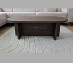 Ovale Salontafel Zara – Bruin Notenhout, Huis en Inrichting, Ophalen, 100 tot 150 cm, 50 tot 100 cm, Zo goed als nieuw