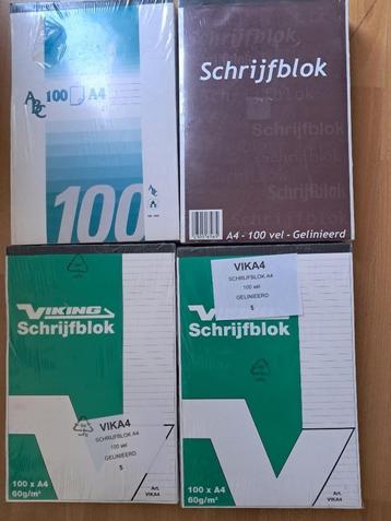 te koop 5-20 A4 schrijfblokken beschikbaar voor biedingen