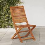 Tuinstoelen inklapbaar 2 st massief acaciahout, Ophalen of Verzenden, Nieuw