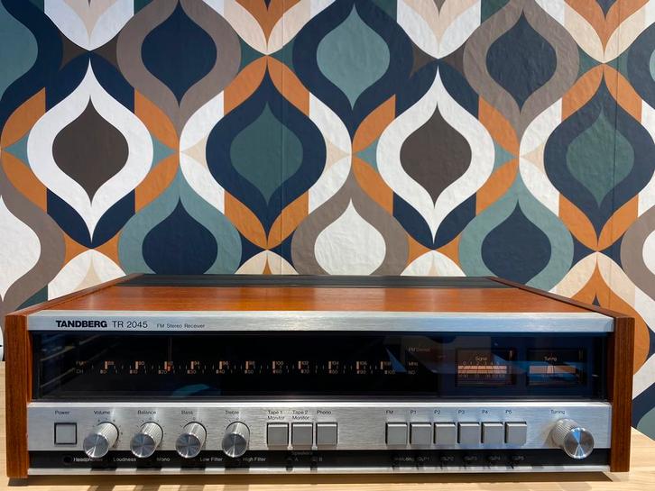 Tandberg TR-2045, gereviseerd, in nieuwstaat, garantie., Audio, Tv en Foto, Versterkers en Receivers, Zo goed als nieuw, Stereo