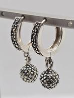Echt zilveren oorbellen met Marcasiet, Sieraden, Tassen en Uiterlijk, Oorbellen, Hangers, Nieuw, Ophalen of Verzenden, Nvt