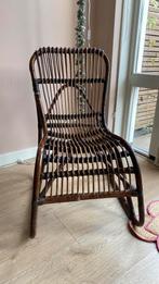 Rotan stoel, Huis en Inrichting, Stoelen, Ophalen, Zo goed als nieuw, Bruin, Eén