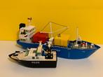 Lego 4010 - 4030 Schepen Politieboot enContainerschip, Kinderen en Baby's, Speelgoed | Duplo en Lego, Ophalen of Verzenden, Zo goed als nieuw