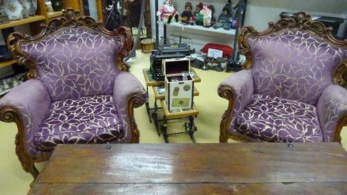 2 barok fauteuils, Antiek en Kunst, Antiek | Meubels | Stoelen en Banken, Ophalen