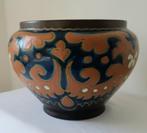 Polychroom Beschilderde Cacheüj Pot Plateel Gouda, Antiek en Kunst, Antiek | Keramiek en Aardewerk, Ophalen of Verzenden