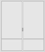 Dubbele stalen schuifdeur / Double steel sliding door, Ophalen, 120 cm of meer, Binnendeur, Nieuw