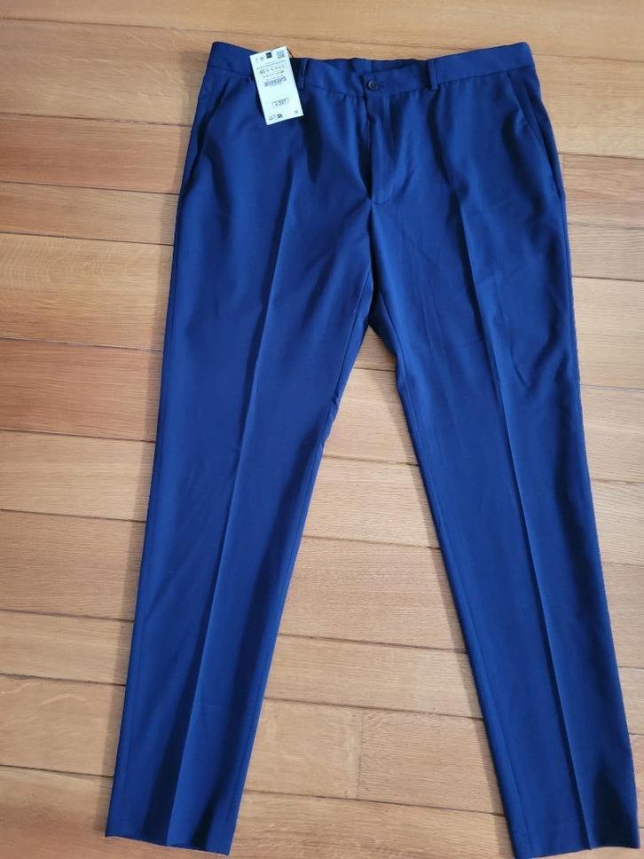 Zara nette blauwe slim fit pantalon broek maat 48 L Nieuw, Kleding | Heren, Broeken en Pantalons, Nieuw, Maat 52/54 (L), Blauw