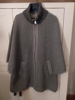 Grijze Cape met Rits, Kleding | Dames, Jassen | Winter, Maat 42/44 (L), Ophalen of Verzenden, Zo goed als nieuw, Fuchs Schmitt