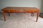 Prachtige grote antieke eiken houten eettafel 220x93, Antiek en Kunst, Antiek | Meubels | Tafels, Verzenden
