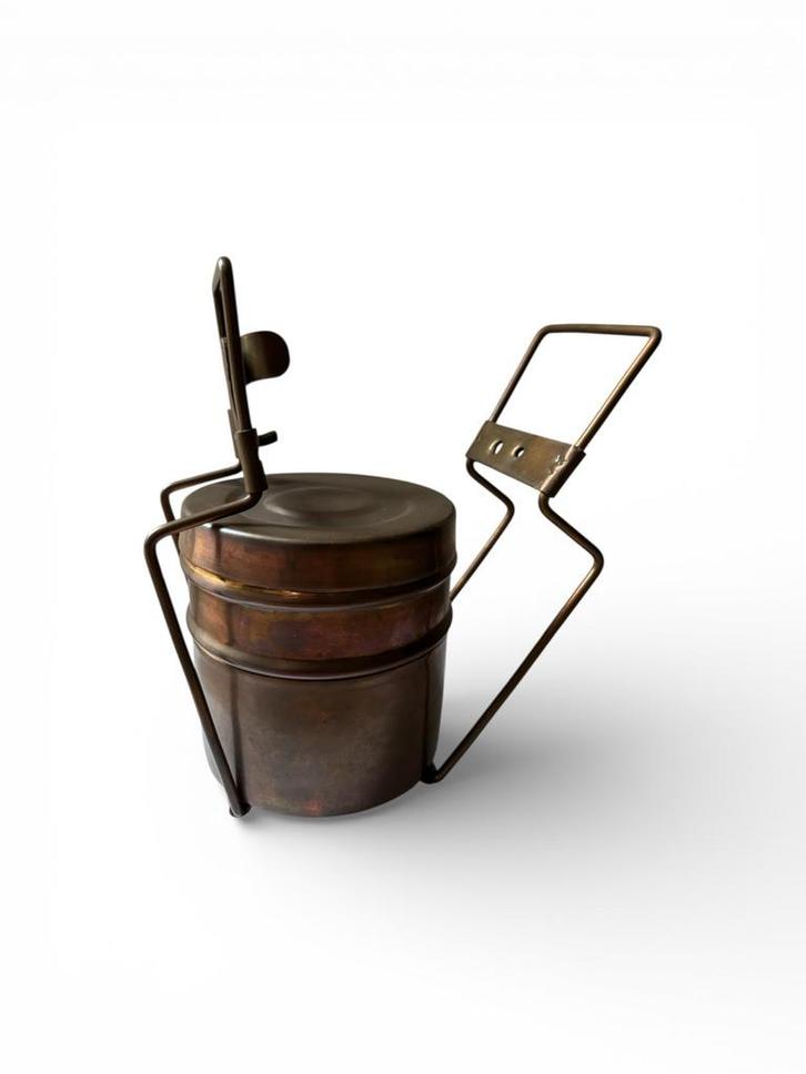 Antieke Messing Lunchbox uit India, Antiek en Kunst, Antiek | Keukenbenodigdheden, Ophalen of Verzenden