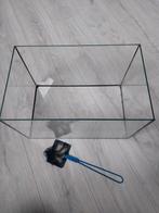 Mooie grote glazen bak voor bv vissen., Ophalen, Zo goed als nieuw, Leeg aquarium