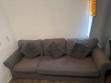 Tibbleby 3-zitsbank met chaise longue (grijs)