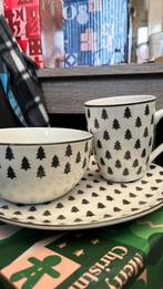 Kerstbestek 4 delige set, Ophalen of Verzenden, Zo goed als nieuw, Rond