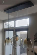 Hanglamp glazen bollen, Huis en Inrichting, Lampen | Hanglampen, Zo goed als nieuw, Ophalen